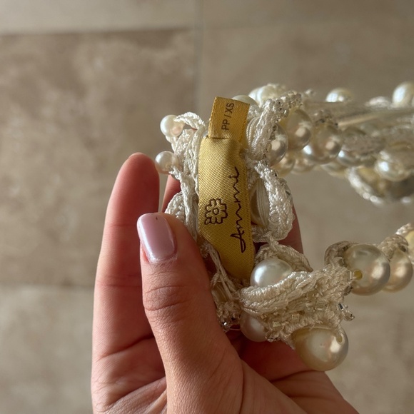 Ammi Pearl Mini Net Dress Size XS - Picture 3 of 3